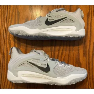 Men's Nike KD 15 TB Promo Wolf Grey Black DX6648-003 Basketball Shoes Size 12.5