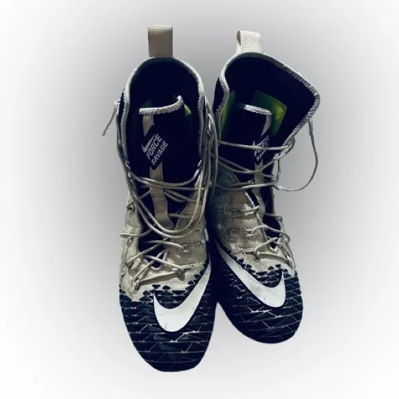 Men’s Nike Vapor Max Cleats Black and White - Size 9.5