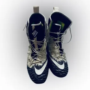 Men’s Nike Vapor Max Cleats Black and White - Size 9.5