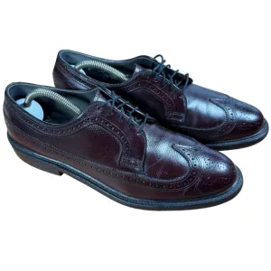 Men's O'Sullivan Royal Imperial Oxford Wingtips Leather Cordovan Shoes size 10