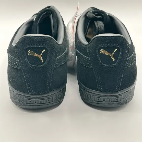 Men’s Puma Suede Classic XXI Size 13 Triple Black Sneakers Low 374915 12 New