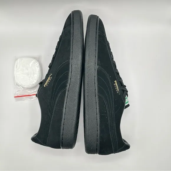 Men’s Puma Suede Classic XXI Size 13 Triple Black Sneakers Low 374915 12 New