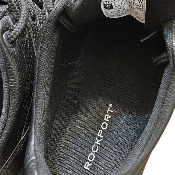 Mens Rockport Shoes 7W Black