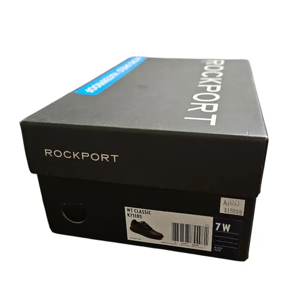 Mens Rockport Shoes 7W Black