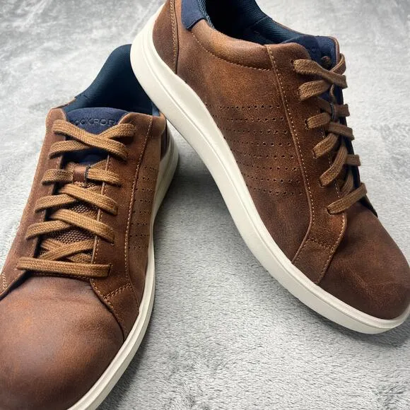 Mens ROCKPORT TRISTEN STEP ACTIVATED LACE-UP Brown TRUTECH Casual Shoes‎ 9.5