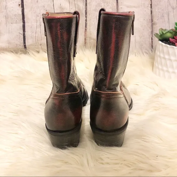MENS SENDRA LEATHER COWBOY DISTRESSED WESTERN BOOT