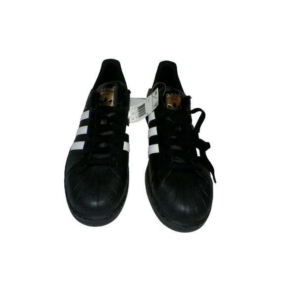 Men's Size 18 Adidas Superstar Foundation Black Gold Shoes Sneakers