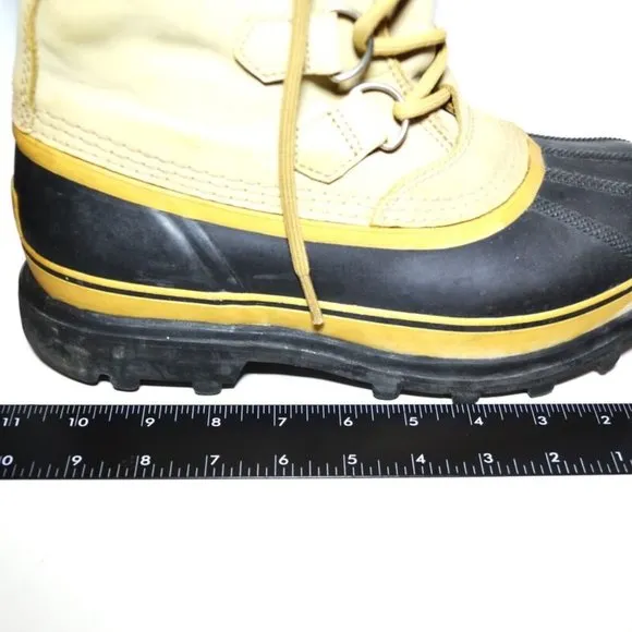 Men's Sorel Caribou Boots Size 8 Lined Waterproof Winter Lace Up
