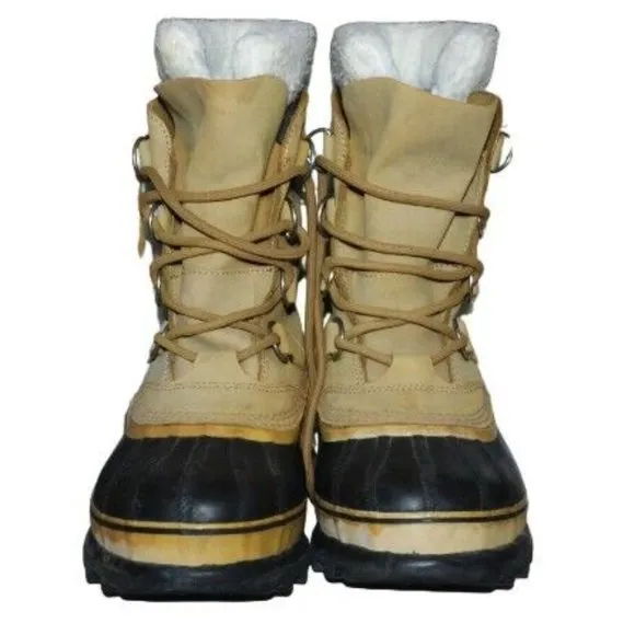 Men's Sorel Caribou Boots Size 8 Lined Waterproof Winter Lace Up