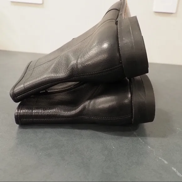 Mens sz 7.5D black leather boots
