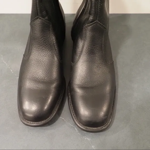 Mens sz 7.5D black leather boots