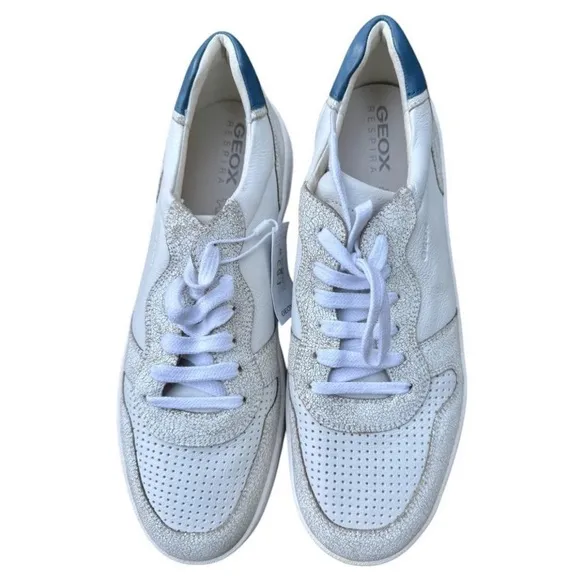 Men's White Geox Sneakers size 12.