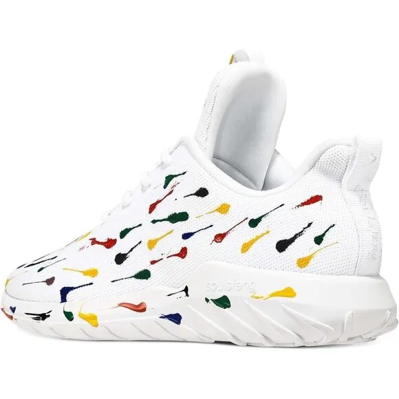 Mens White Running Shoes Stylish Sports Tennis Walking Sneakers