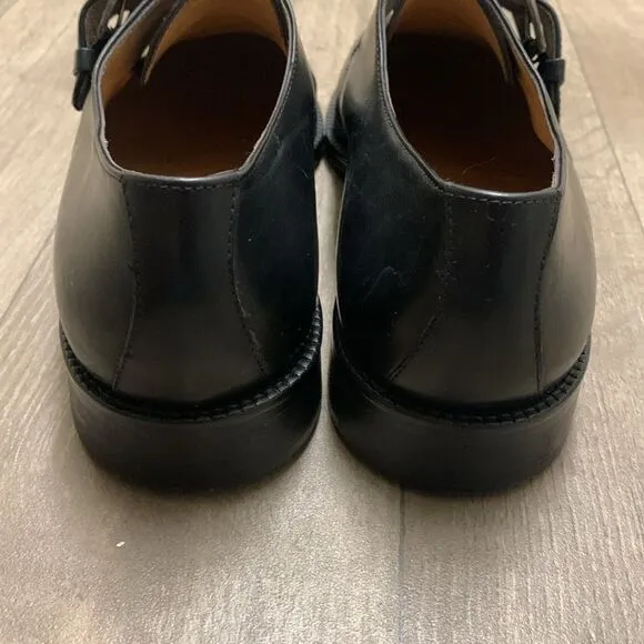 Mens Caporicci Alden Leather Strap‎ Buckle Black Dress Casual Shoes