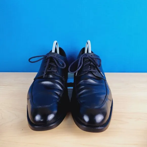 Mephisto Air-Jet Mens Size‎ 11 Shoes Black genuine Leather apron toe dress Shoes