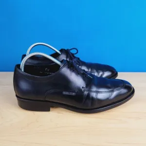 Mephisto Air-Jet Mens Size‎ 11 Shoes Black genuine Leather apron toe dress Shoes