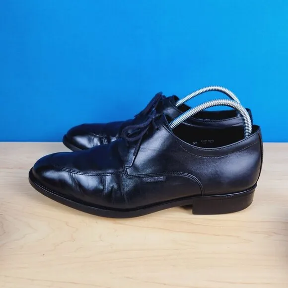 Mephisto Air-Jet Mens Size‎ 11 Shoes Black genuine Leather apron toe dress Shoes