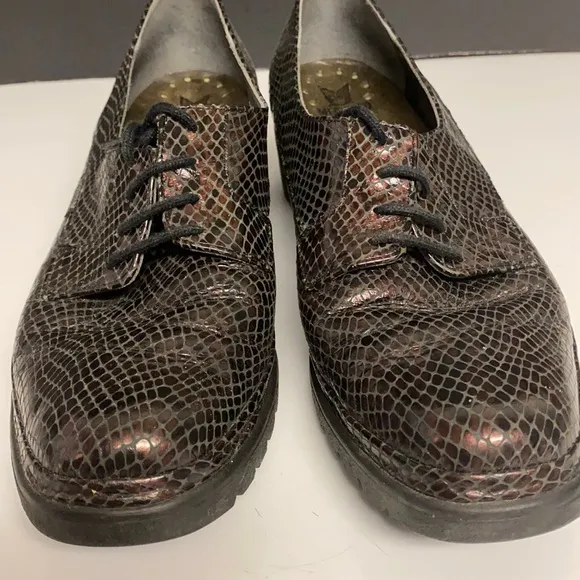 MEPHISTO Air-Jet Patent Leather Lace Up Shoes 8.5