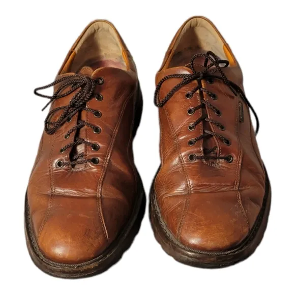 Mephisto Air Relax Goodyear Welt Brown Genuine Leather Shoes Men Size 9US EU 8.5