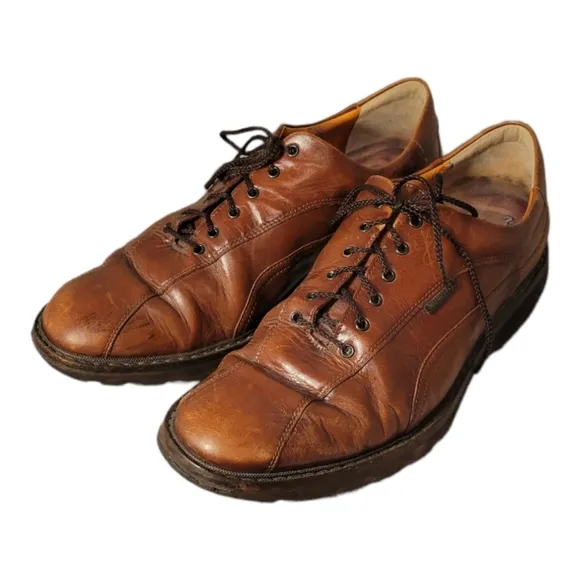 Mephisto Air Relax Goodyear Welt Brown Genuine Leather Shoes Men Size 9US EU 8.5