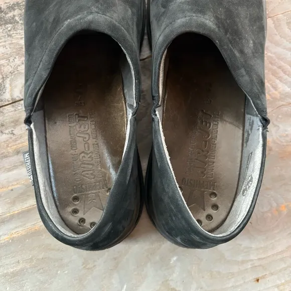 Mephisto black suede slip on shoes | size 9.5