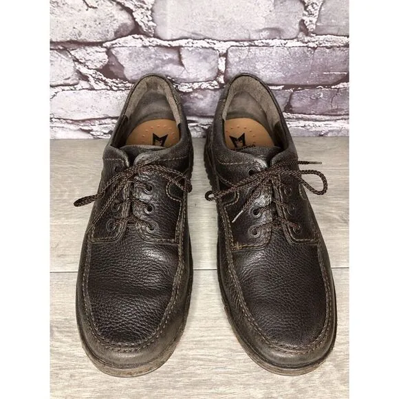Mephisto Cool-Air Brown Leather Casual Comfort Lace Up Shoes Men’s 10.5M US/44EU