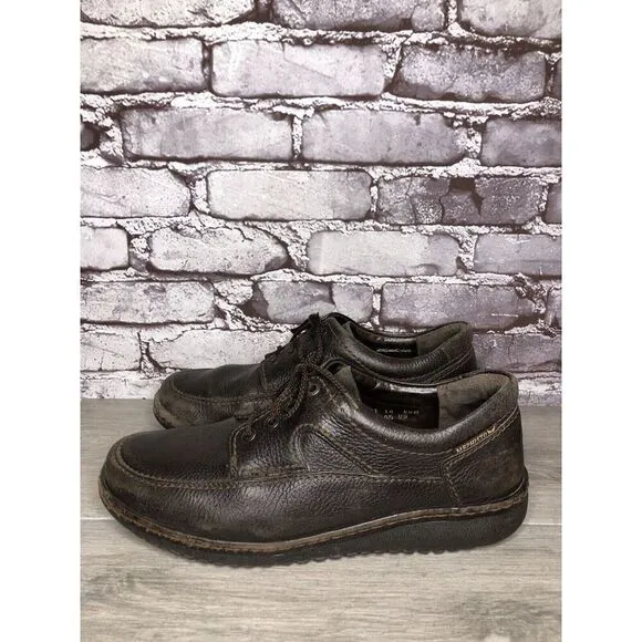Mephisto Cool-Air Brown Leather Casual Comfort Lace Up Shoes Men’s 10.5M US/44EU