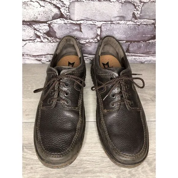 Mephisto Cool-Air Brown Leather Casual Comfort Lace Up Shoes Men’s 10.5M US/44EU
