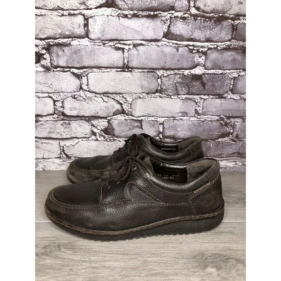 Mephisto Cool-Air Brown Leather Casual Comfort Lace Up Shoes Men’s 10.5M US/44EU