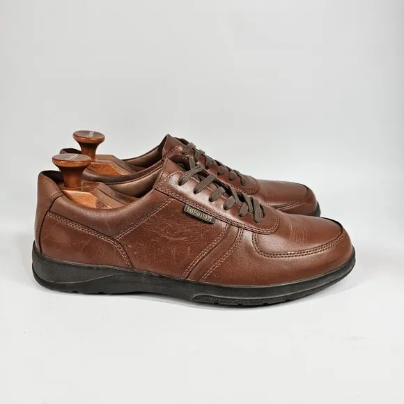 Mephisto Matteo Match Shoes Men 10.5 Runoff Air Jet Brown Leather Casual Comfort