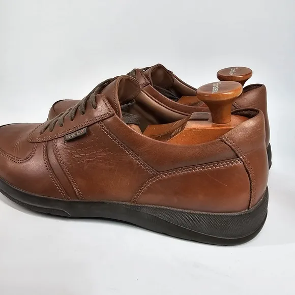 Mephisto Matteo Match Shoes Men 10.5 Runoff Air Jet Brown Leather Casual Comfort