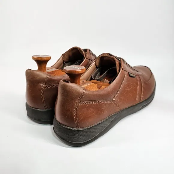 Mephisto Matteo Match Shoes Men 10.5 Runoff Air Jet Brown Leather Casual Comfort