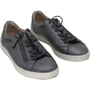 Mephisto Nikita Womens Tennis Shoe metalic grey sandal Size 6 M US