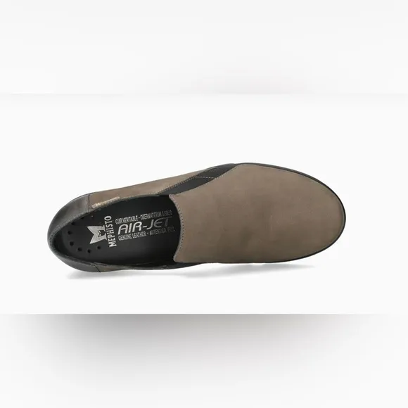 Mephisto Romea Slip on Nubuk Shoes in walnut Sz 10