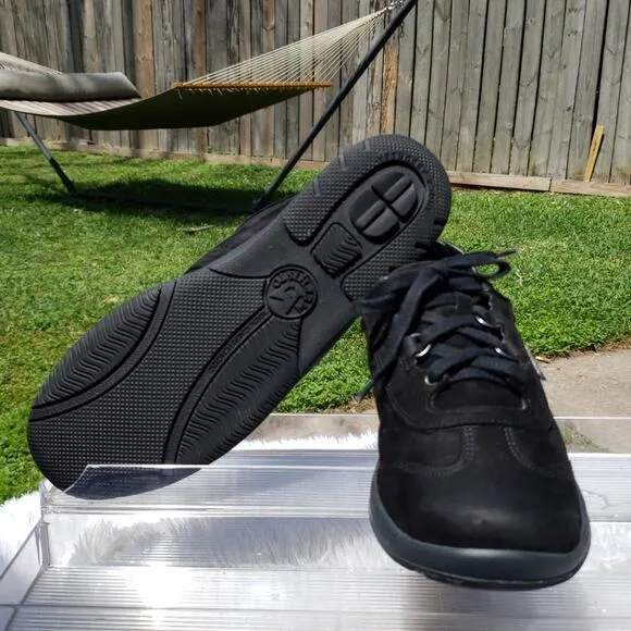 ***MEPHISTO**** RUNOFF LASER BLACK LEATHER NUBUCK MADE IN BOSNIA SIZE 9 women's