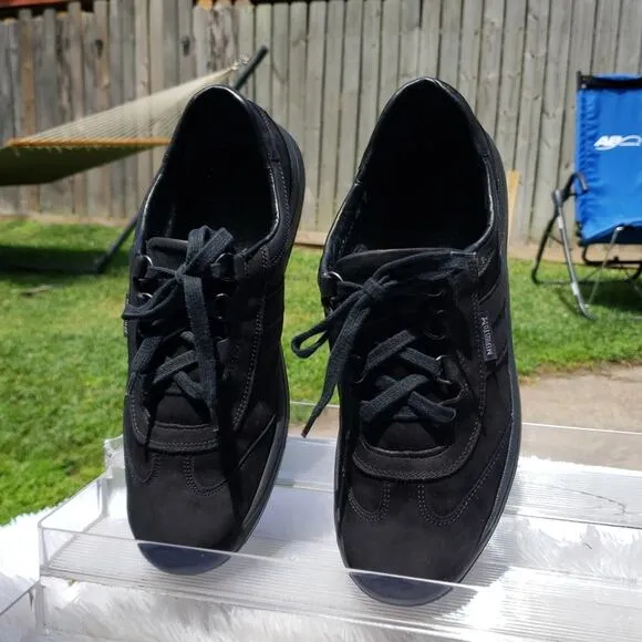 ***MEPHISTO**** RUNOFF LASER BLACK LEATHER NUBUCK MADE IN BOSNIA SIZE 9 women's