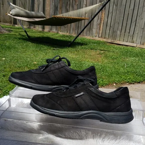***MEPHISTO**** RUNOFF LASER BLACK LEATHER NUBUCK MADE IN BOSNIA SIZE 9 women's