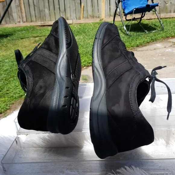 ***MEPHISTO**** RUNOFF LASER BLACK LEATHER NUBUCK MADE IN BOSNIA SIZE 9 women's
