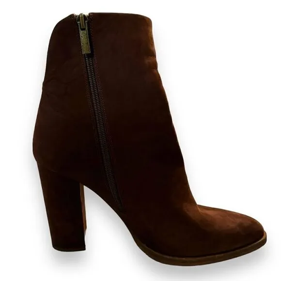 Mercer Edit Fend Off Block Heel Suede Ankle Boots