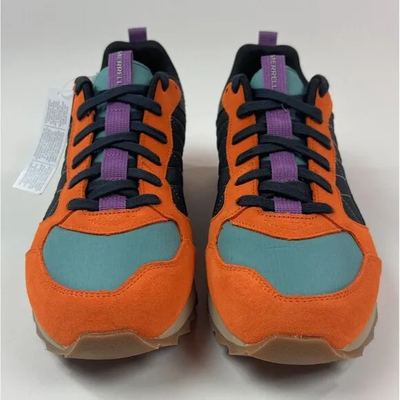 Merrell Alpine Sneaker Exuberance Mens Orange Color Block Suede J003271 NEW