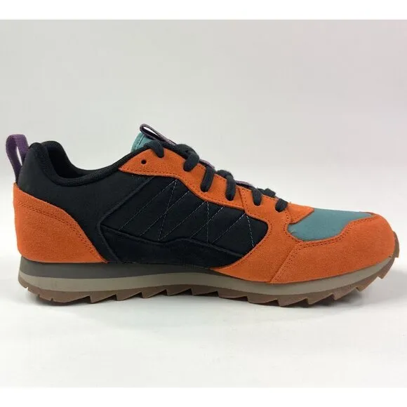 Merrell Alpine Sneaker Exuberance Mens Orange Color Block Suede J003271 NEW
