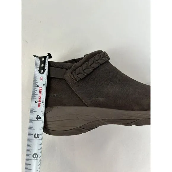 Merrell Boots Womens 8.5 Encore Braided Bluff Q2 Zip Leather Brown Bootie J94618