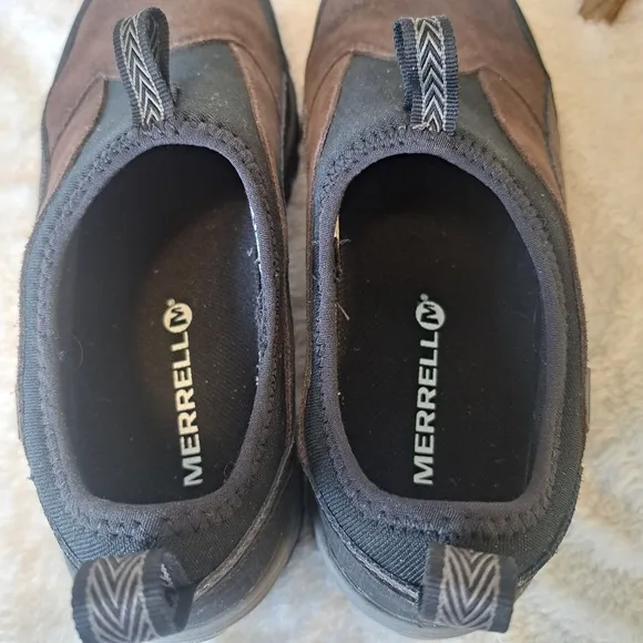 Merrell Icepack Polar Moc Men's Sz 7.5 Shoes Brown Waterproof Slip-on Sneakers