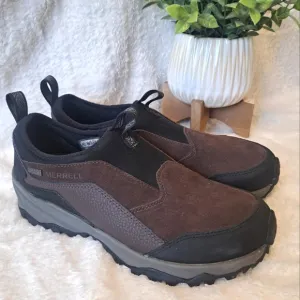 Merrell Icepack Polar Moc Men's Sz 7.5 Shoes Brown Waterproof Slip-on Sneakers