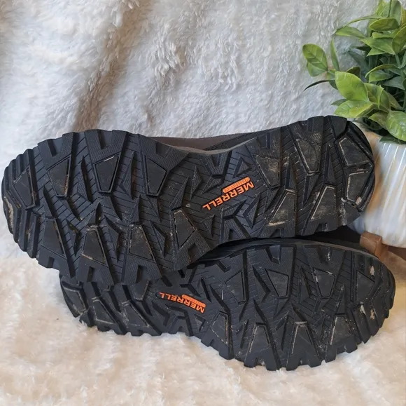 Merrell Icepack Polar Moc Men's Sz 7.5 Shoes Brown Waterproof Slip-on Sneakers