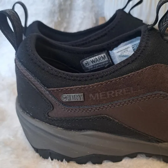 Merrell Icepack Polar Moc Men's Sz 7.5 Shoes Brown Waterproof Slip-on Sneakers