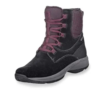 MERRELL Jovilee Artica Waterproof Suede Lace Up Boots Black/Huckleberry