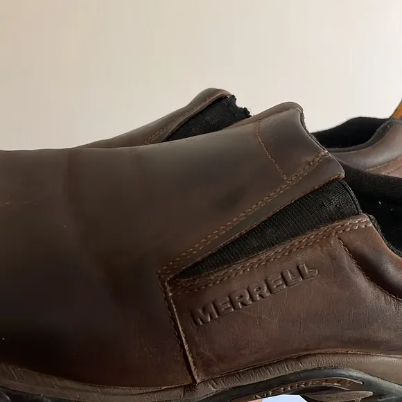 Merrell jungle moc brown slip on shoes size 13