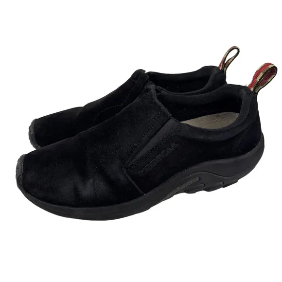 Merrell Mens 9 Jungle Moc Shoes Black Midnight Suede Leather