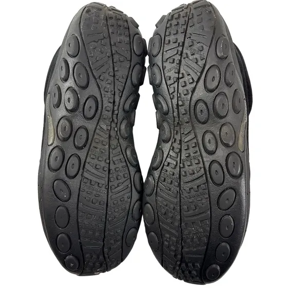 Merrell Mens 9 Jungle Moc Shoes Black Midnight Suede Leather